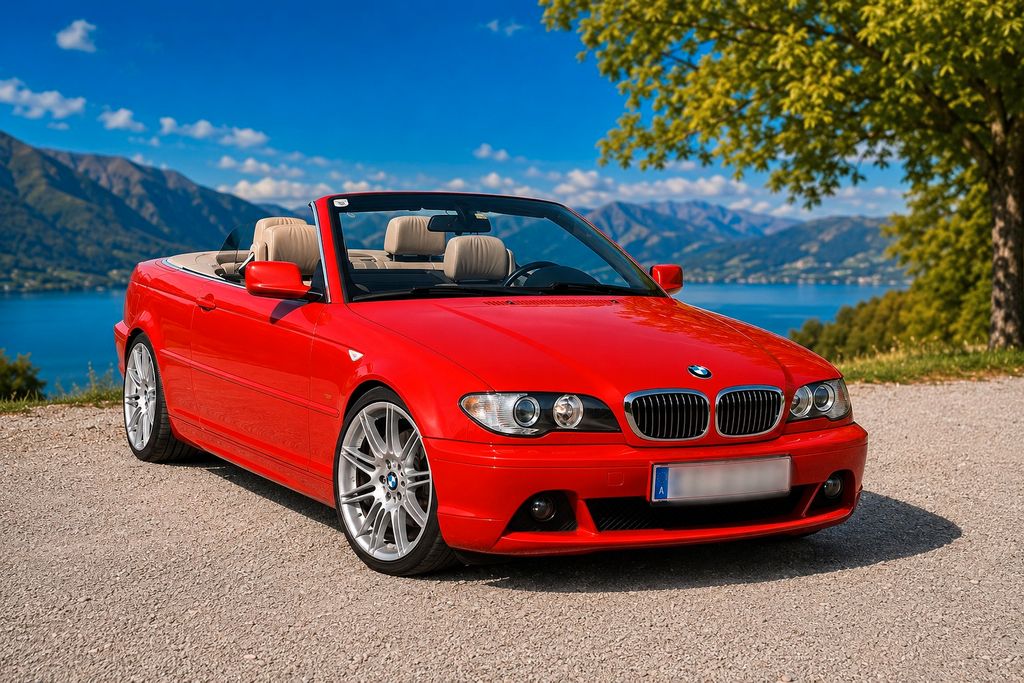 BMW 320Ci Facelift Cabrio, Japanrot, 2. Hand