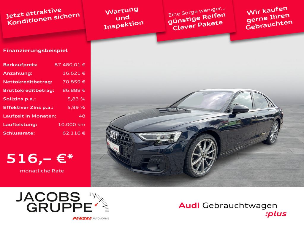 Bild des Angebotes Audi A8 60TFSI S line Black/Exclusive/187UPE/Volllede
