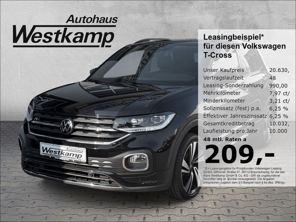 Bild des Angebotes Volkswagen T-Cross R-Line 1.0 TSI DSG Led ACC