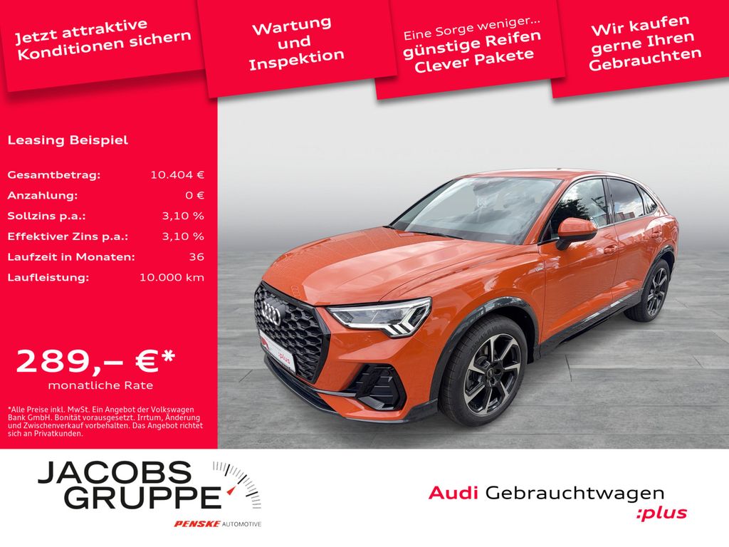 Bild des Angebotes Audi Q3 Sportback 35TFSI S line/Black/ACC/AHK/LED/19Z