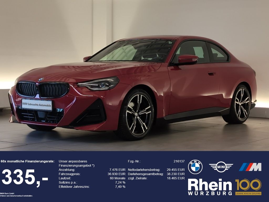 Bild des Angebotes BMW 220i Coupé M Sport Navi/LED/Pano/PDCvo+hi/SLI Na
