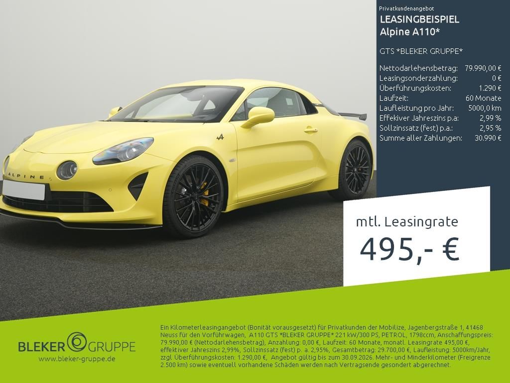 Bild des Angebotes Alpine A110 GTS Alpine Atelier 1of110 *BLEKER GRUPPE*