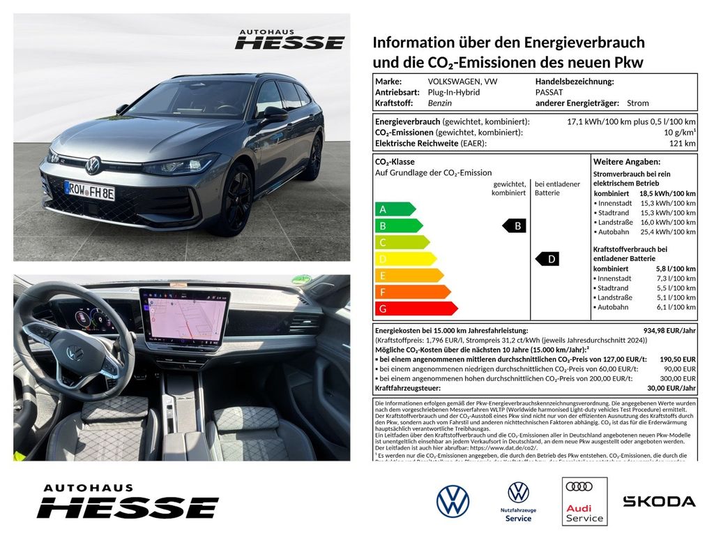 Bild des Angebotes Volkswagen Passat 1.5 TSI eHybrid R-Line DSG AHK Pano Harma