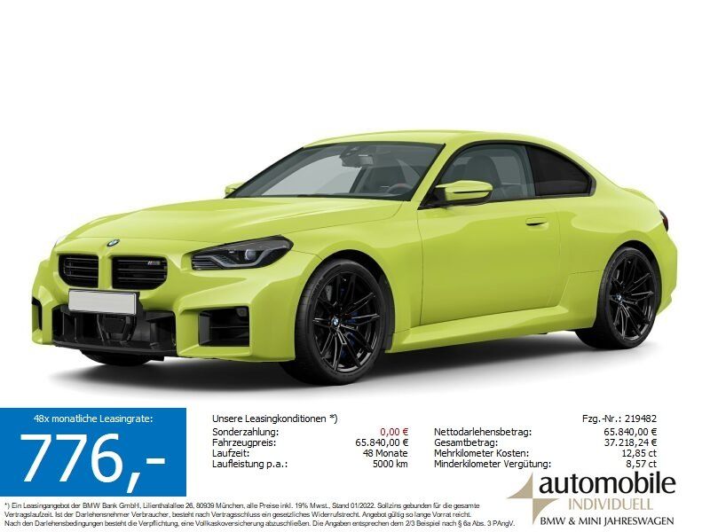 Bild des Angebotes BMW M2 Coupé ACC H&K HuD Adap.M Fahrwerk NP 85680.-!
