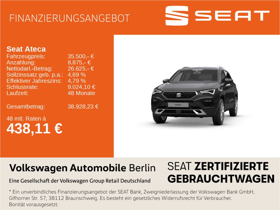 Bild des Angebotes Seat Ateca 1.5 TSI Style Navi LED SHZ ACC PDC AHZV