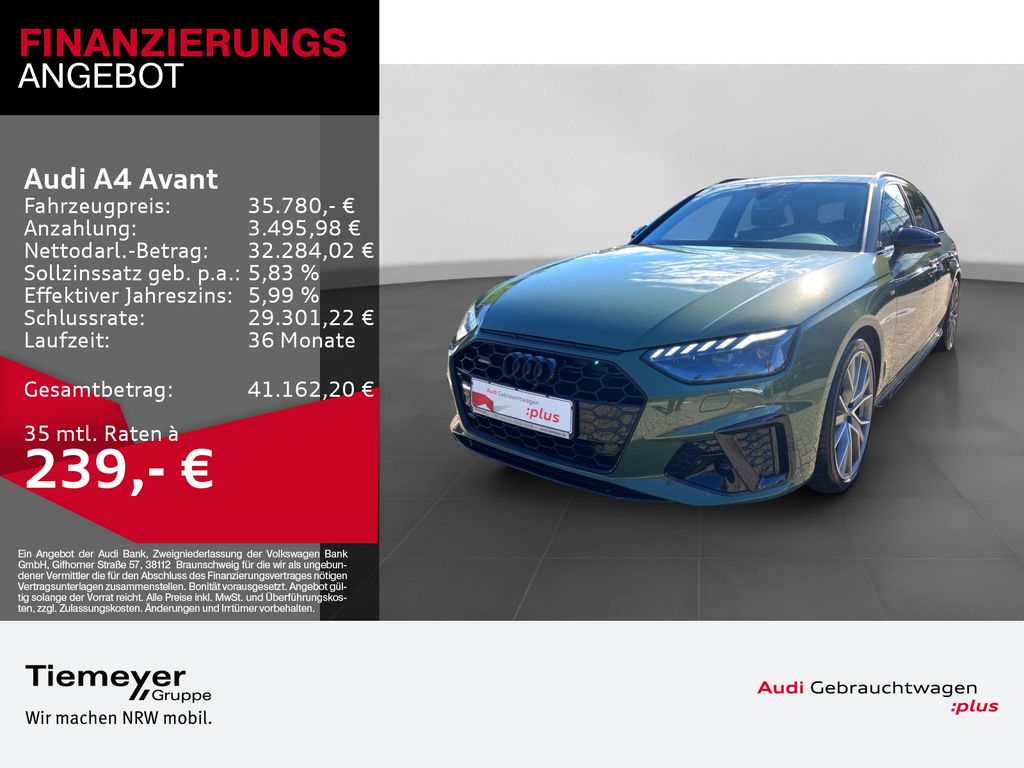 Bild des Angebotes Audi A4 Avant 40 TSI Q 2x S LINE MATRIX AHK LM19