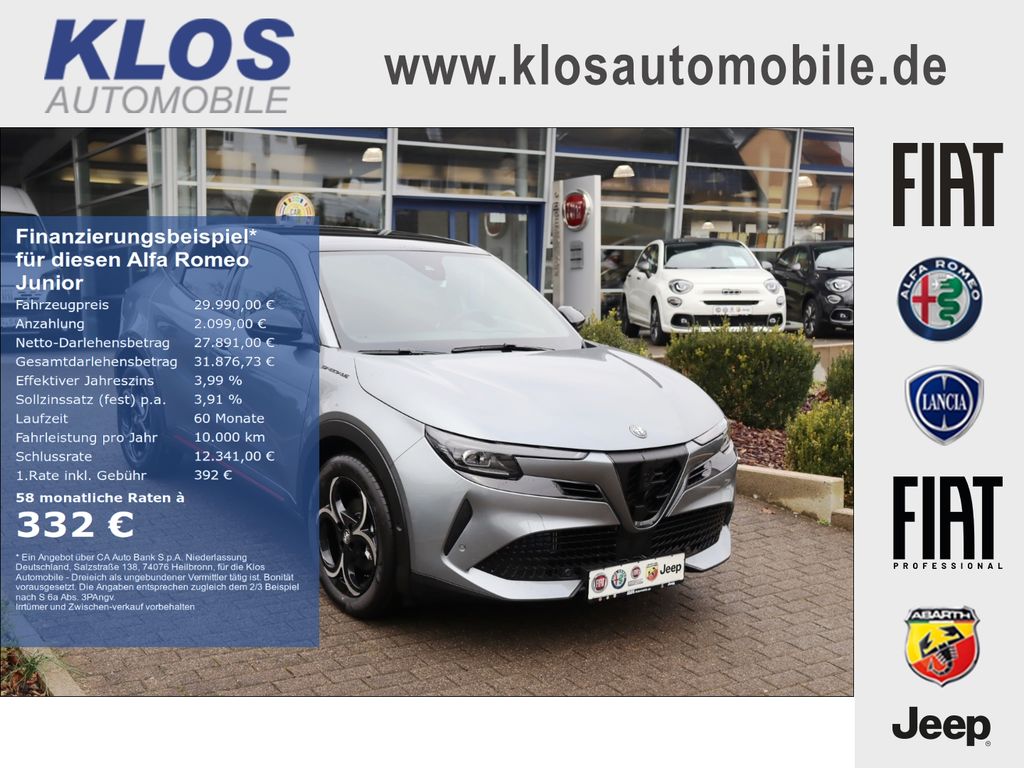 Bild des Angebotes Alfa Romeo Junior IBRIDA SPECIALE 1.2 VGT 145PS DCT6 SCHIEB