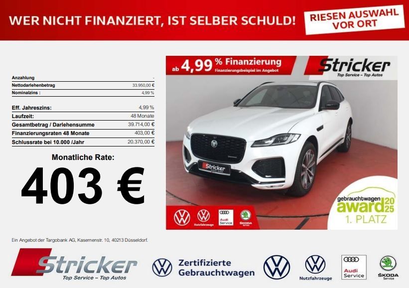 Bild des Angebotes Jaguar F-PACE P250 R-Dynamic SE AWD 403,-ohne Anzahlung