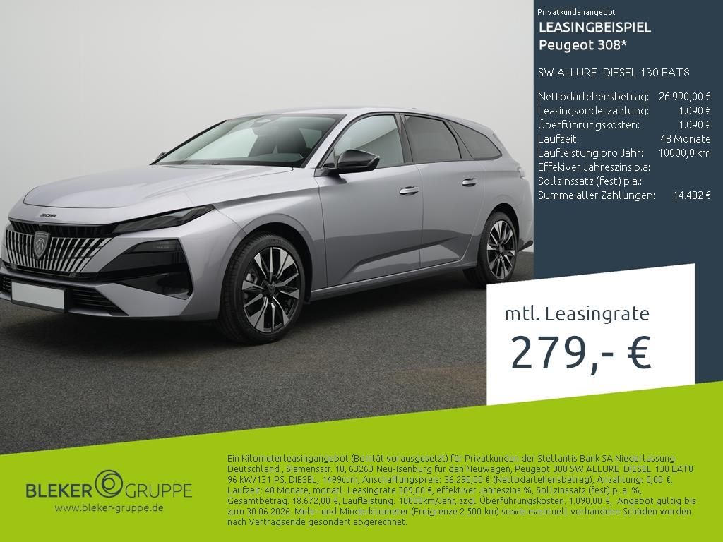 Bild des Angebotes Peugeot 308 SW ALLURE  DIESEL 130 EAT8