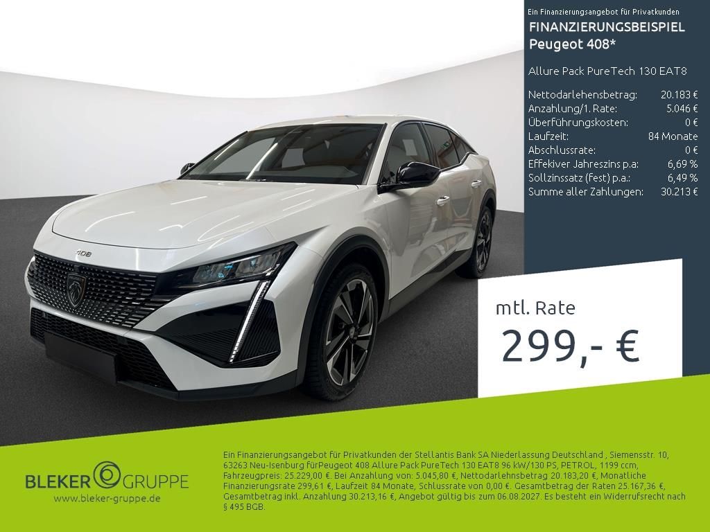 Bild des Angebotes Peugeot 408 Allure Pack PureTech 130 EAT8