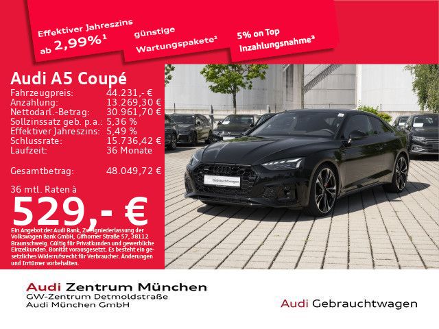 Bild des Angebotes Audi A5 Coupé 45 TFSI qu. S tronic S line Pano/Virtua