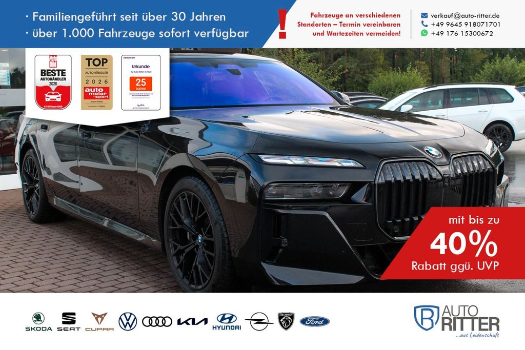 Bild des Angebotes BMW 740 M Sport Pano+CarPlay+Iconic Glow+B&W Sound