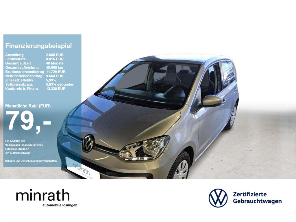 Bild des Angebotes Volkswagen up! 1.0 5-Gang PDC+Facelift+SHZ+KAMERA