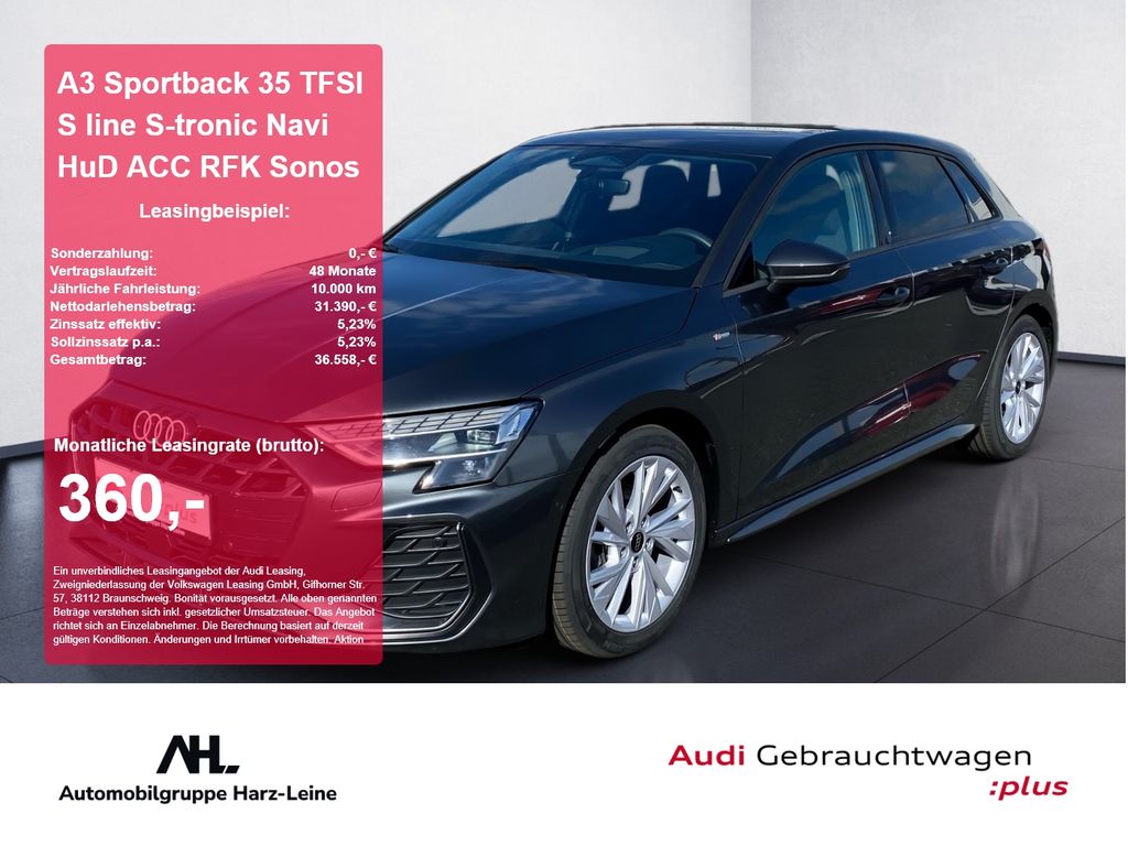 Bild des Angebotes Audi A3 Sportback 35 TFSI S line S-tronic Navi HuD AC