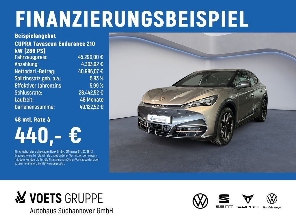 Bild des Angebotes Cupra Tavascan Endurance 210 kW (286 PS) SHZ HEAT PUMP