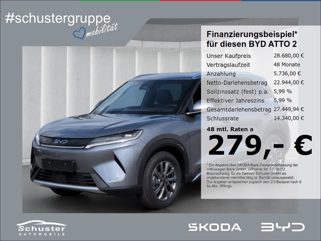 Bild des Angebotes BYD ATTO 2 DM-i Boost eHybrid*Panodach 360°Kam Leder