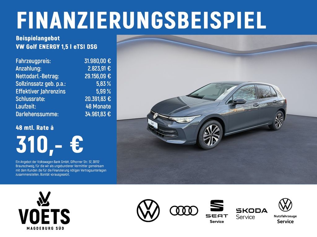 Bild des Angebotes Volkswagen Golf ENERGY 1,5 l eTSI DSG NAVI+LED