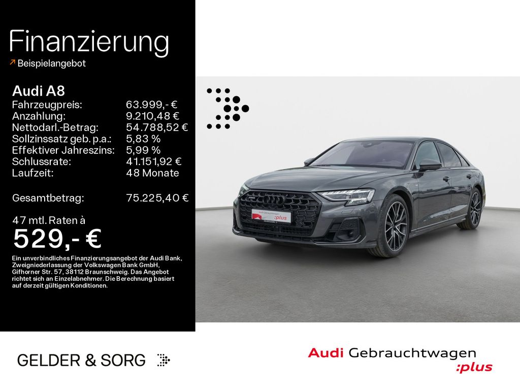 Bild des Angebotes Audi A8 60 TFSIe quattro 59km/WLTP*Air*Massage*HuD