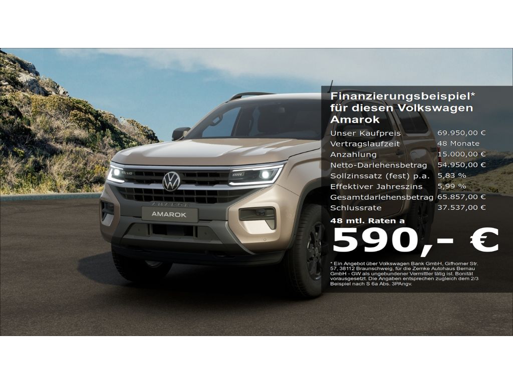 Bild des Angebotes Volkswagen Amarok PanAmericana 3.0 TDI 4MOTION Hardtop Stan