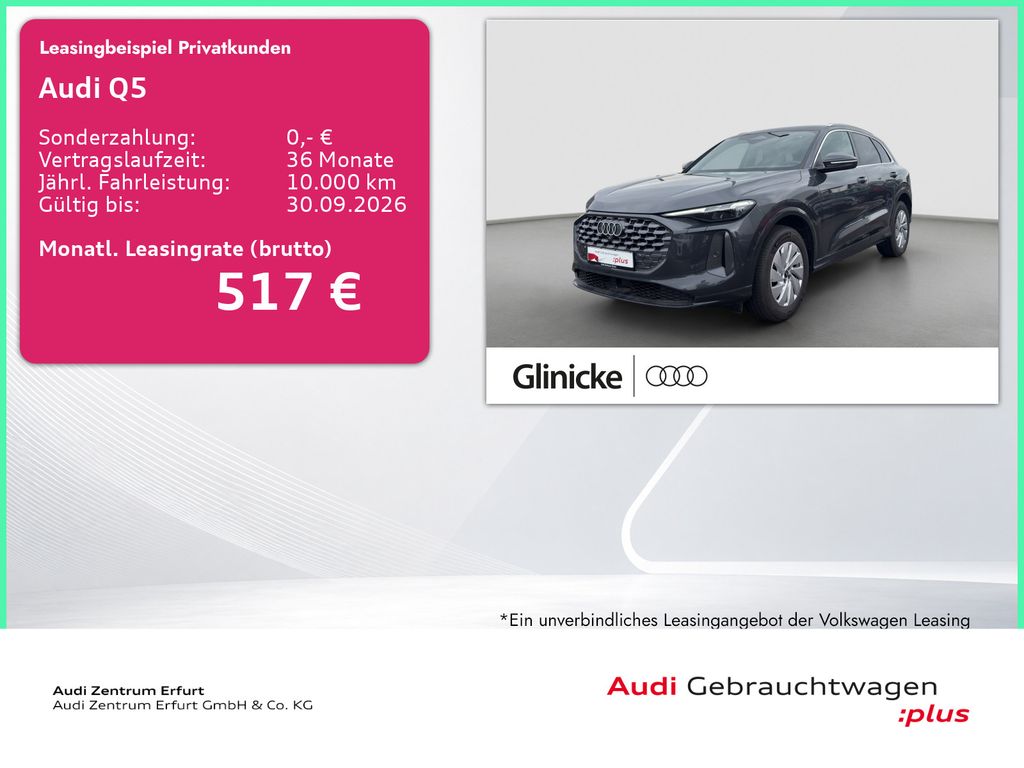 Bild des Angebotes Audi Q5 SUV TFSI S tronic Matrix 360° BeifahrerMMI AC