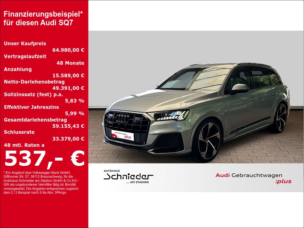 Bild des Angebotes Audi SQ7 4.0 TFSI quattro Matrix LED Sportsitze Kamer