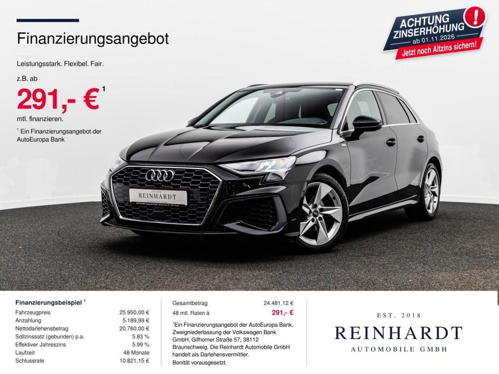 Bild des Angebotes Audi A3 SPORTBACK 35TDi 2x S LINE 17Z/LED/ACC/DSP/SHZ