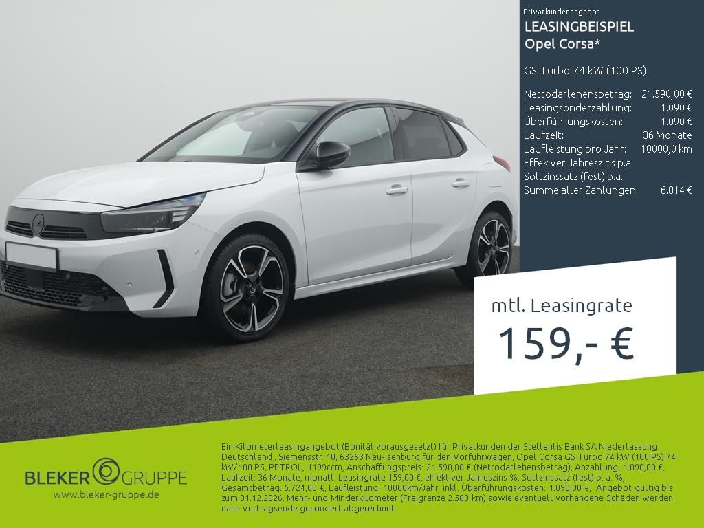 Bild des Angebotes Opel Corsa GS Turbo 74 kW (100 PS)