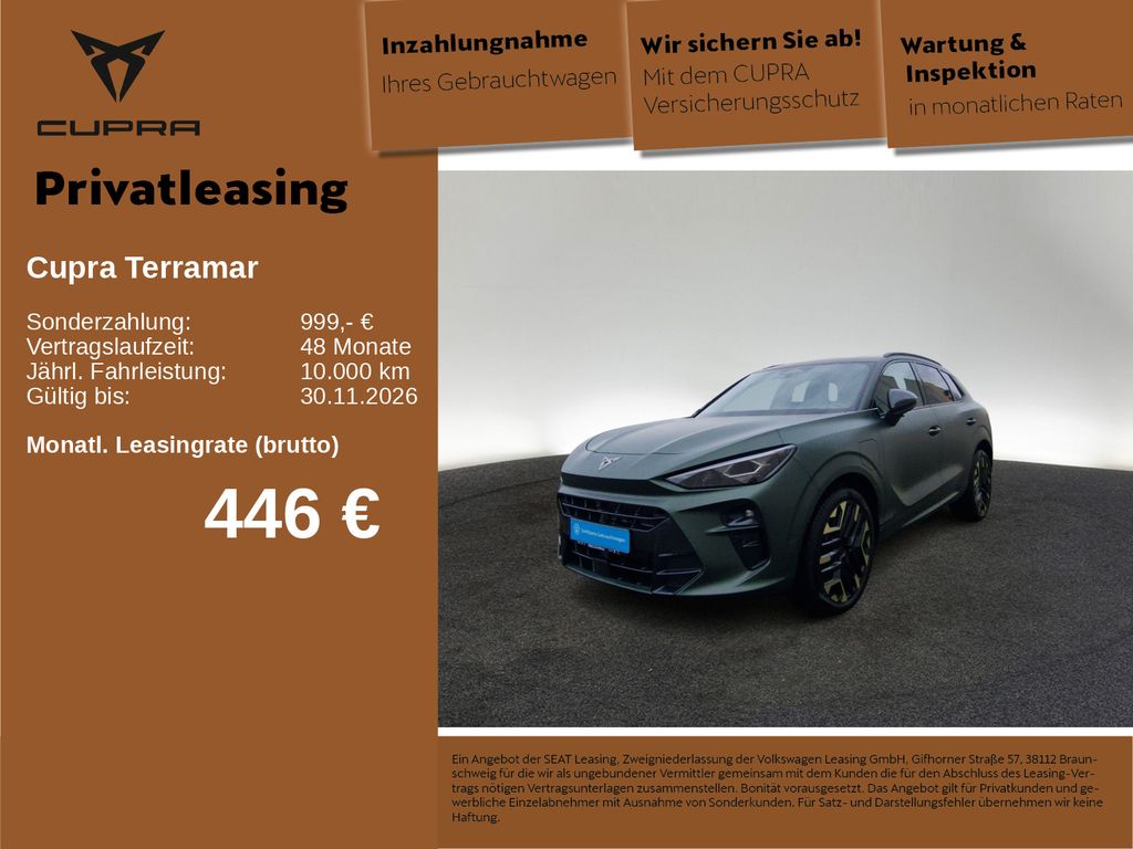 Bild des Angebotes Cupra Terramar VZ Tribe Edition TSI e-Hybrid AHK PANO