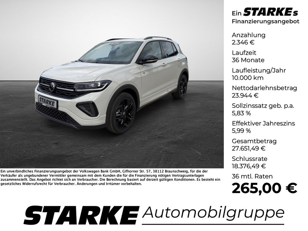Bild des Angebotes Volkswagen T-Cross 1.0 TSI DSG R-Line Black Style Navi LED