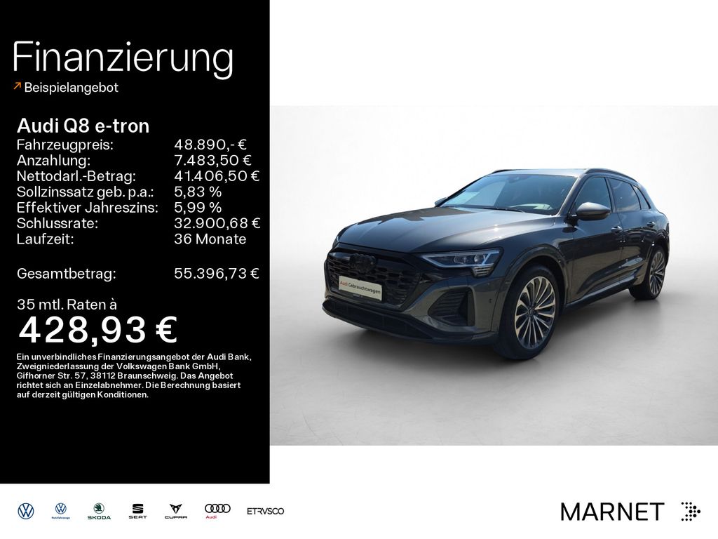 Bild des Angebotes Audi Q8 e-tron S line 55 quattro*S line*B&O*Optikpake