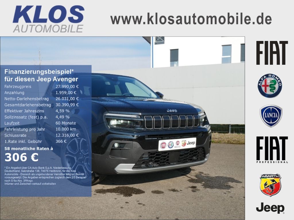 Bild des Angebotes Jeep Avenger SUMMIT e-Hybrid 1.2 110 PS DCT6 SCHIEBED
