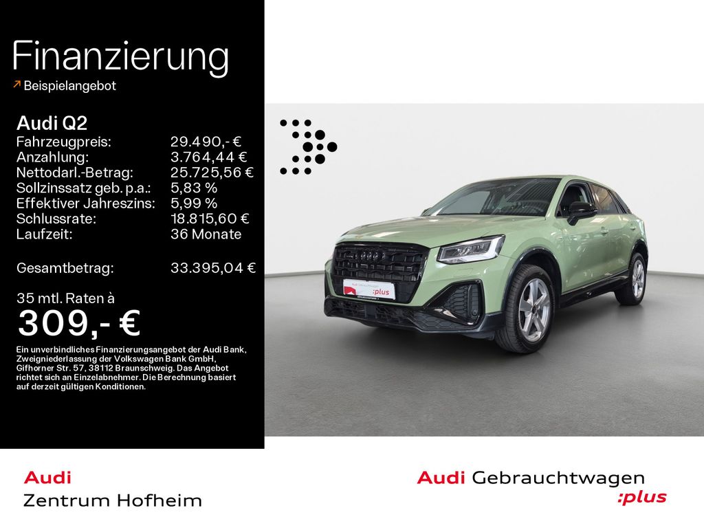 Bild des Angebotes Audi Q2 S line 40 TFSI quattro S tronic *PDC*KAM*LED*