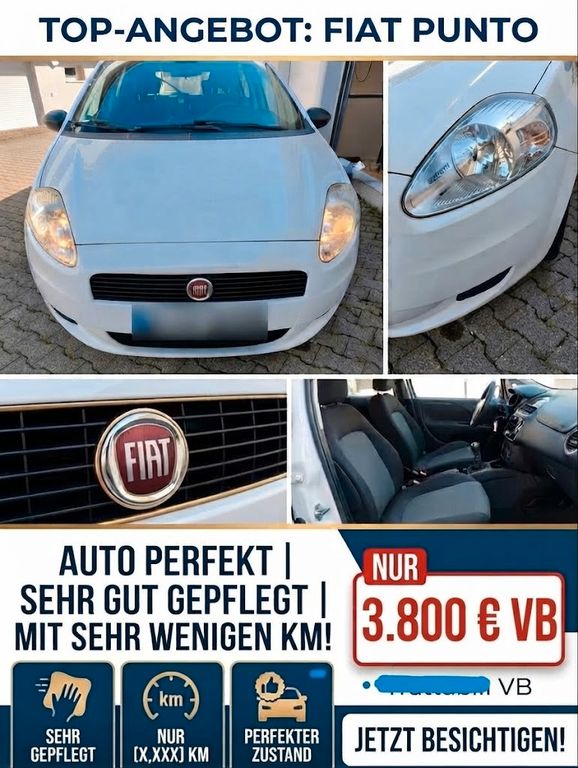 Bild des Angebotes Fiat Punto EVO 1.2 8V 88.081 km * Top Zustand,mi