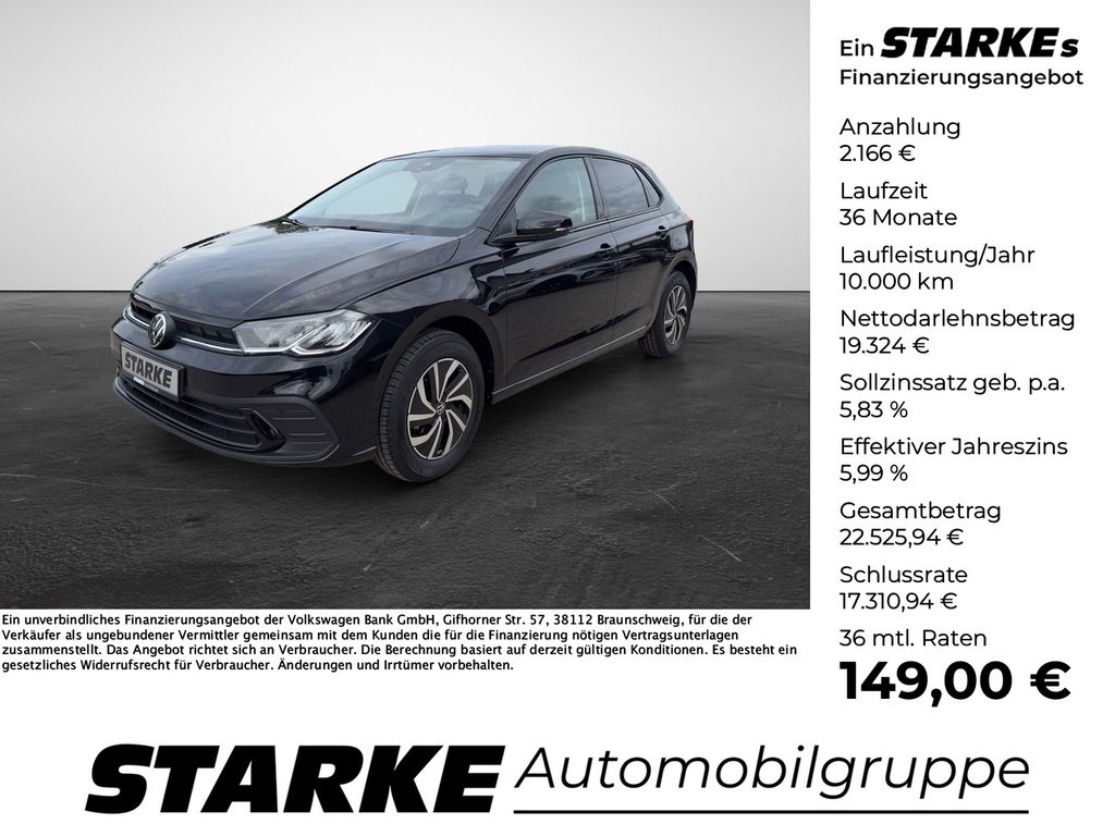 Bild des Angebotes Volkswagen Polo 1.0 TSI DSG Life  LED Kamera PDC LM Tempo K