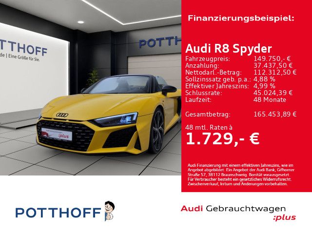 Audi R8 Spyder V10 RWD PERFORMANCE B&O LM20 KAMERA NA