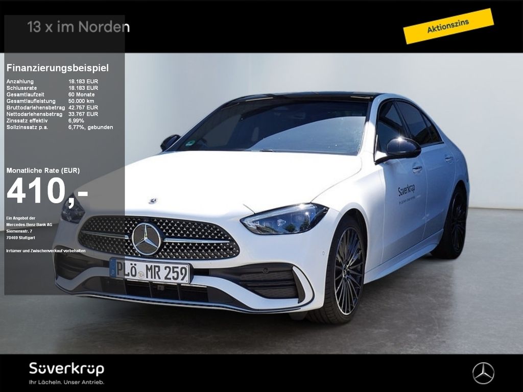 Bild des Angebotes Mercedes-Benz C 220 d AMG NIGHT MEMO 360 AHK DISTR KAMERA PANO