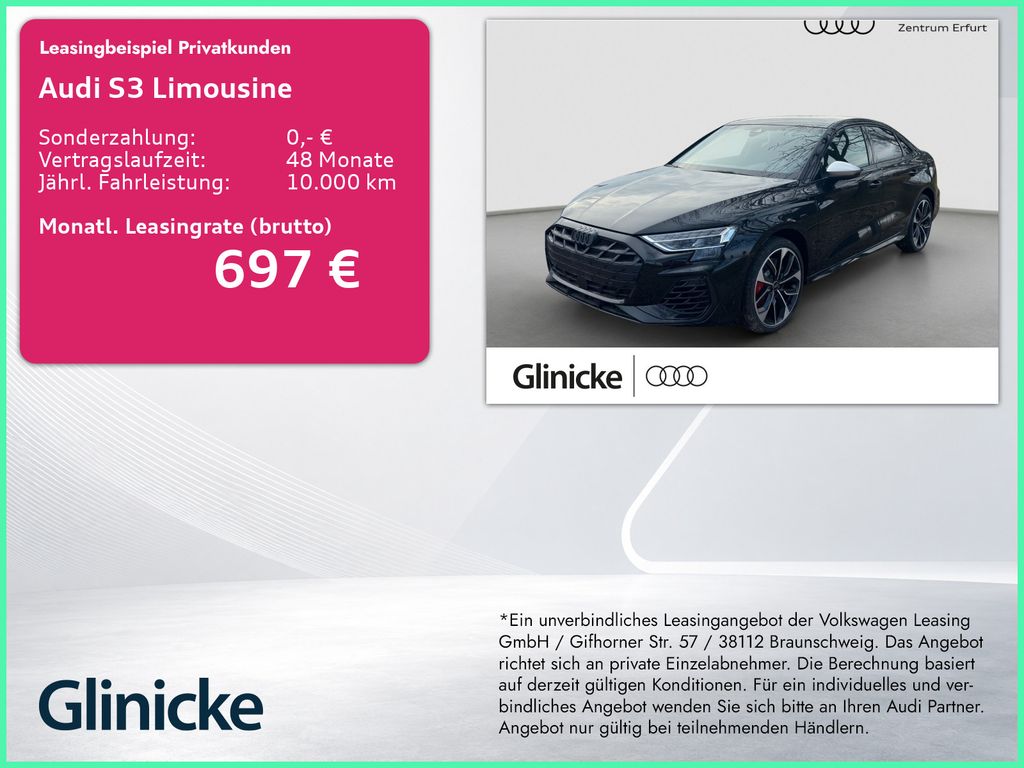 Bild des Angebotes Audi S3 Limousine TFSI *PANO*SONOS*MATRIX