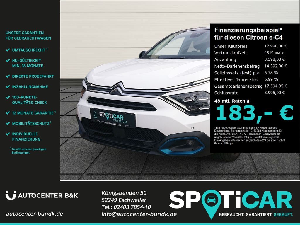 Bild des Angebotes Citroën e-C4 136 Shine Panodach Kamera SHZ PDC