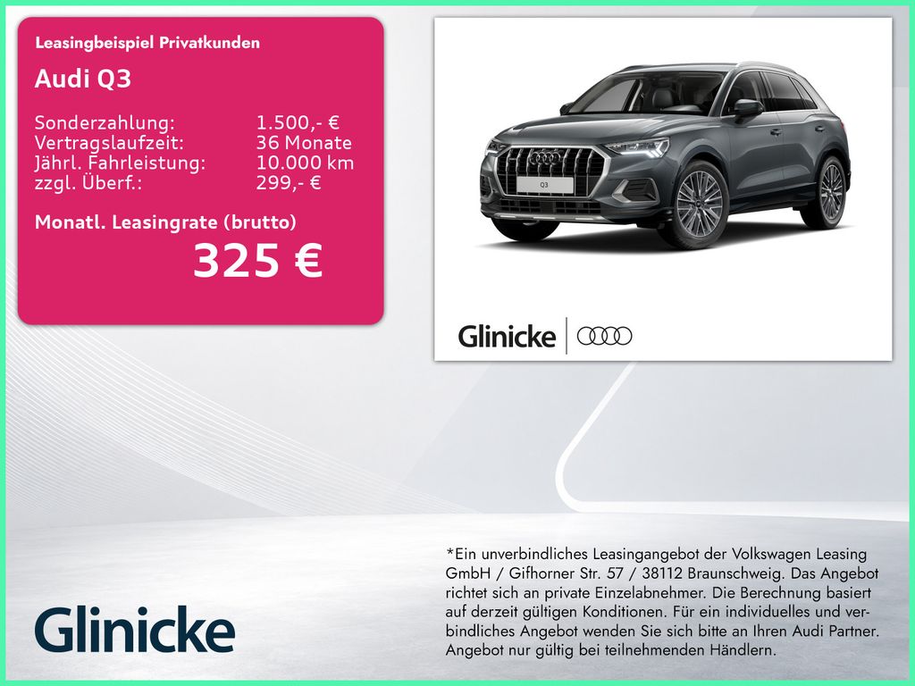 Bild des Angebotes Audi Q3 advanced 40 TFSI qu AHK/LED/Kam/Nav/ACC/ASI/1