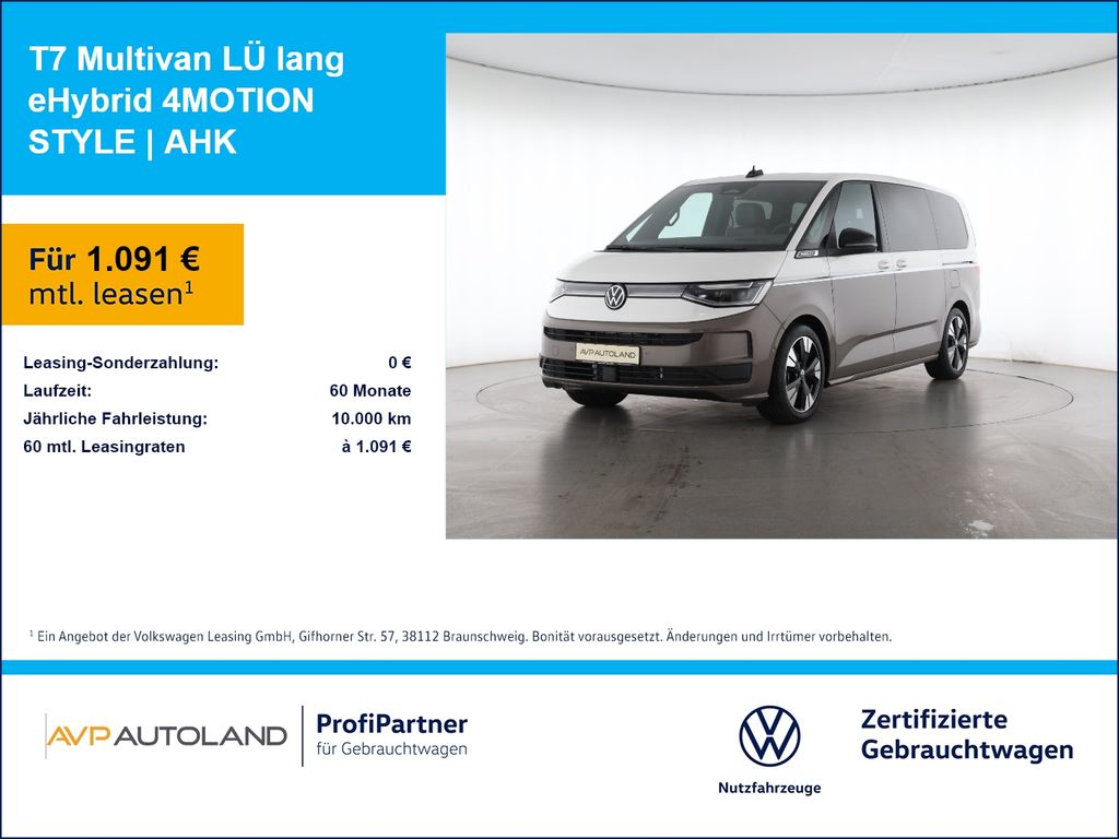 Bild des Angebotes Volkswagen T7 Multivan LÜ lang eHybrid 4MOTION STYLE | AHK