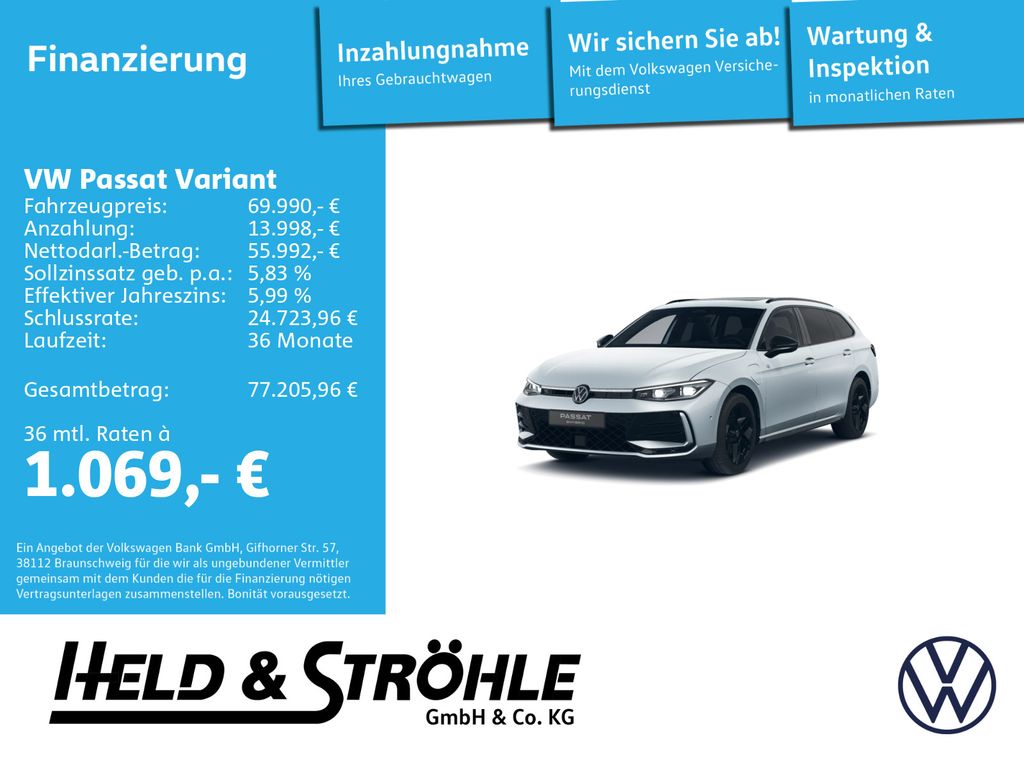 Bild des Angebotes Volkswagen Passat Variant R-Line Black eHybrid AHK PANO HuD