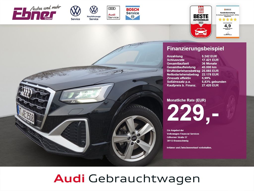 Bild des Angebotes Audi Q2 S-LINE 35TFSI S-TRONIC LED+NAVI+GRA+SITZHZG+1