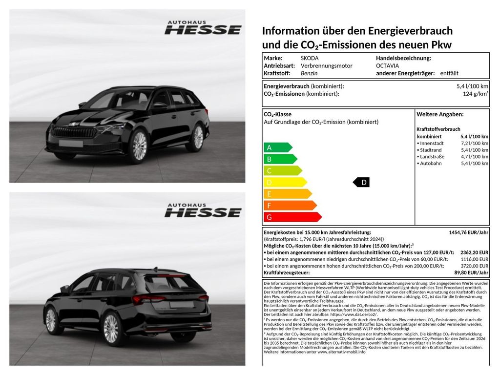 Bild des Angebotes Skoda Octavia Combi 1.5 TSI Essence AHK Side Assist