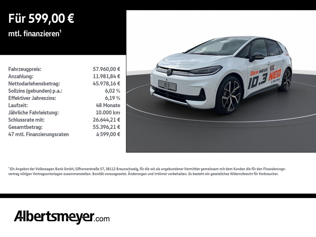 Bild des Angebotes Volkswagen ID.3 Neo Style 170 kW (231 PS) 79 kWh 1-Gang-Aut