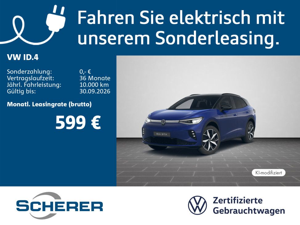 Bild des Angebotes Volkswagen ID.4 GTX 4Motion IQ.LIGHT NAVI WäPu. ACC