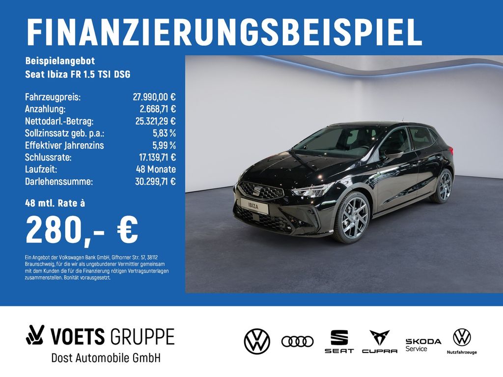 Bild des Angebotes Seat Ibiza FR 1.5 TSI DSG NAVI+PDC+LED