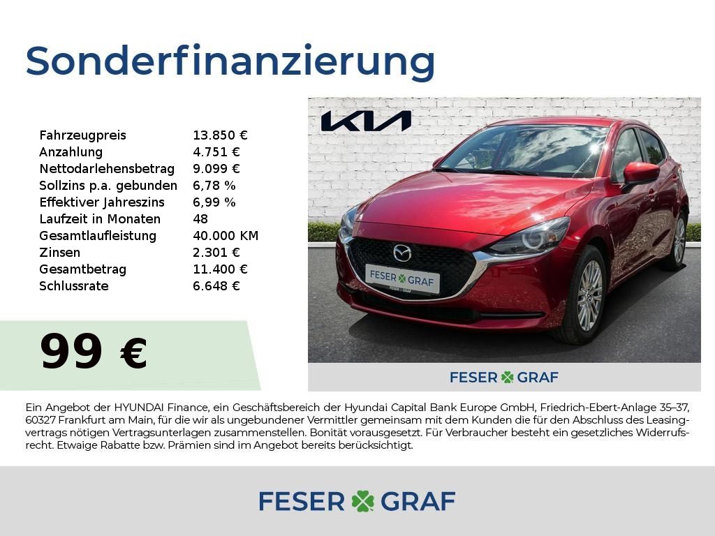Bild des Angebotes Mazda 2 Hybrid SKYACTIV-G M 1.5 8-fach-bereift Navi