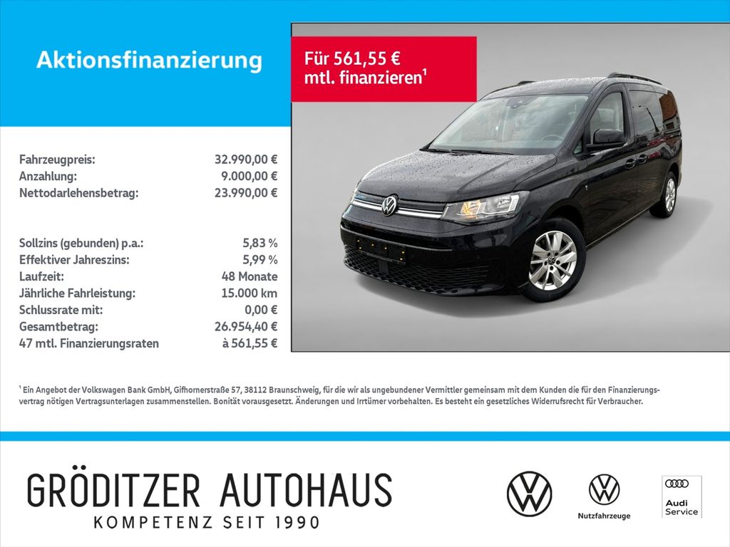 Bild des Angebotes Volkswagen Caddy Maxi Life 2,0 TDI DSG ACC|AHK|NAV|APP