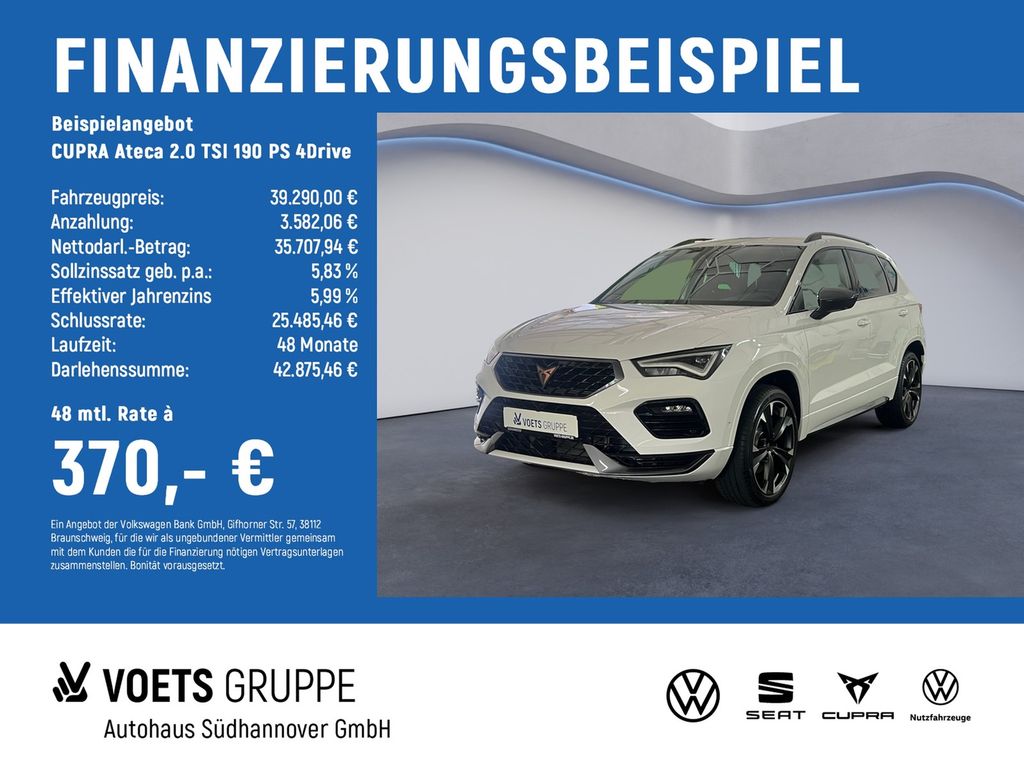 Bild des Angebotes Cupra Ateca 2.0 TSI 190 PS 4Drive SHZ ELK HECKKLAPPE F