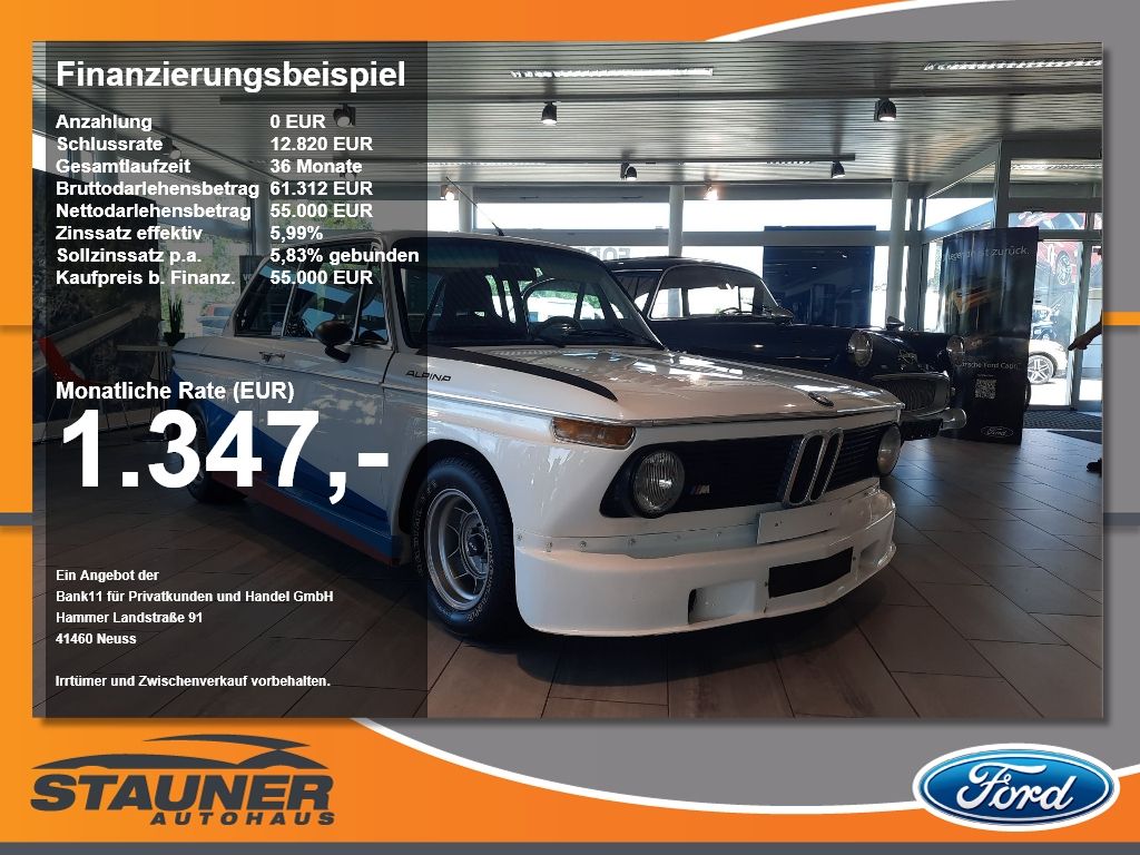 BMW 2002 Turbo Alpina Matching Number